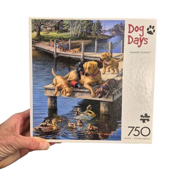 Buffalo Games Dog Days Summer School 750 pc Jigsaw Puzzle - Picture 4 of 10